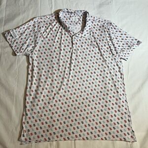 St. Louis Cardinals All Over Print Polo Shirt size XL